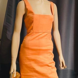 Alice+Olivia peach dress, sz 2